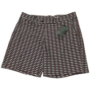 G/Fore Maverick Hybrid Shorts Men's Red Navy Geometric Golf Performance 38/8 NWT